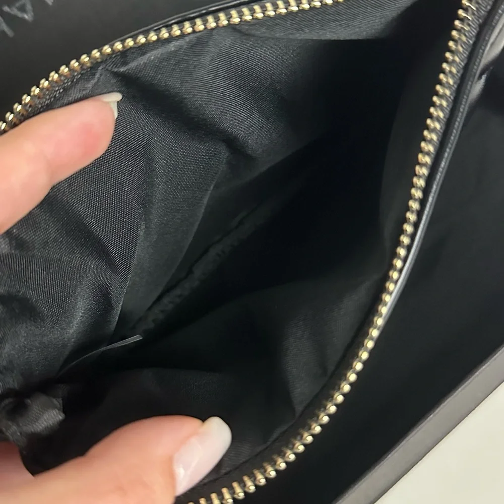 CHANEL Black Quilted Makeup Pouch with Gold Logo - Picture 9 of 9